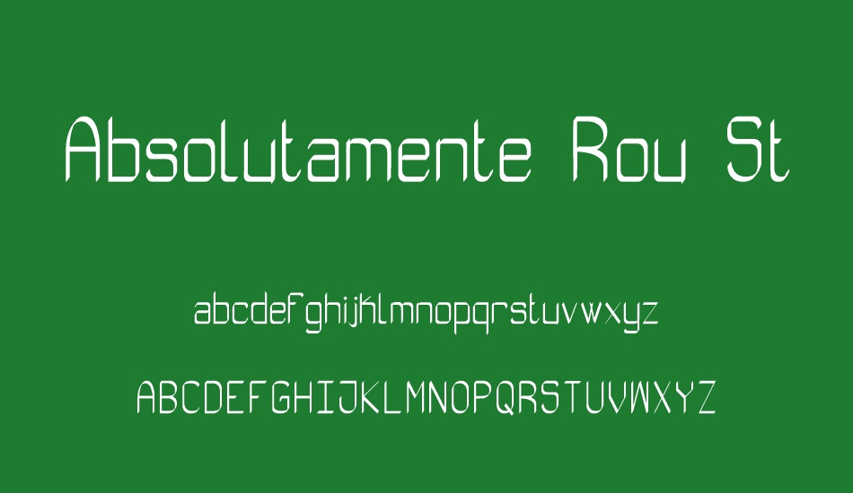 Absolutamente Rou St font