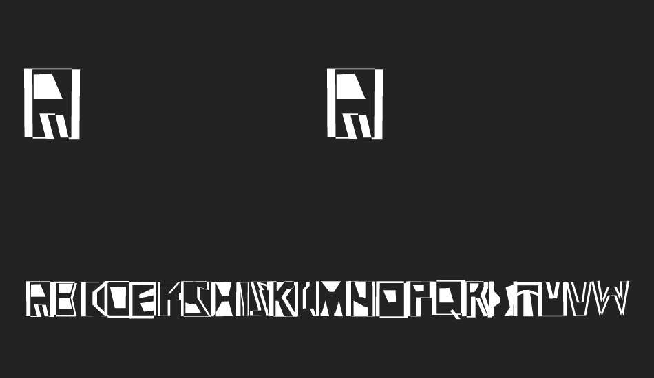 Abstract Abomination font