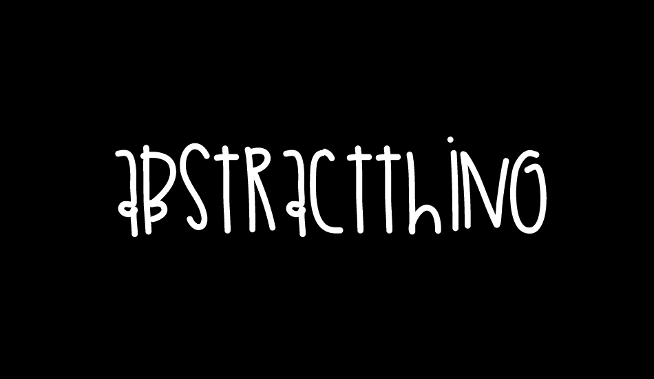 AbstractThing font big