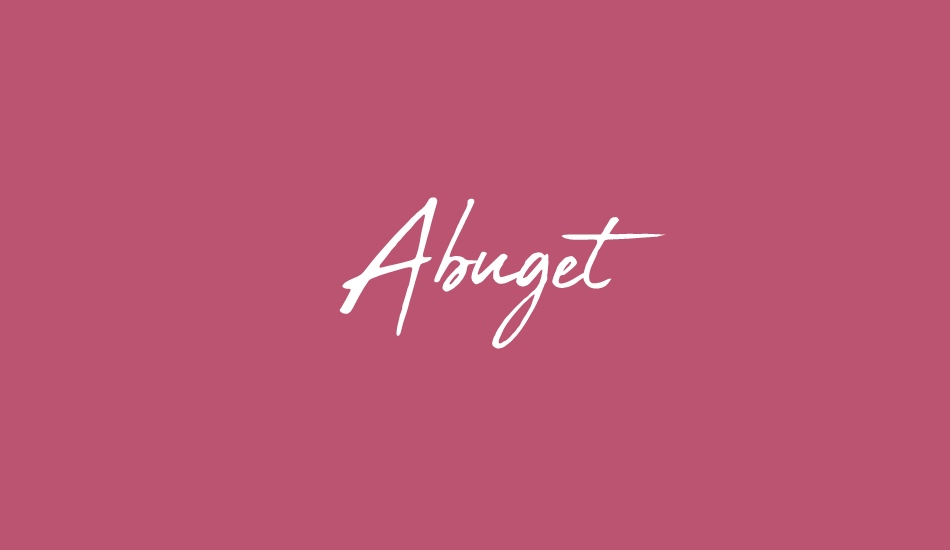 Abuget font big