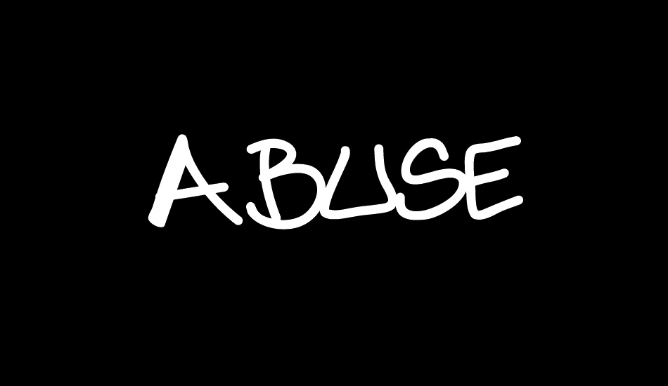 Abuse font big