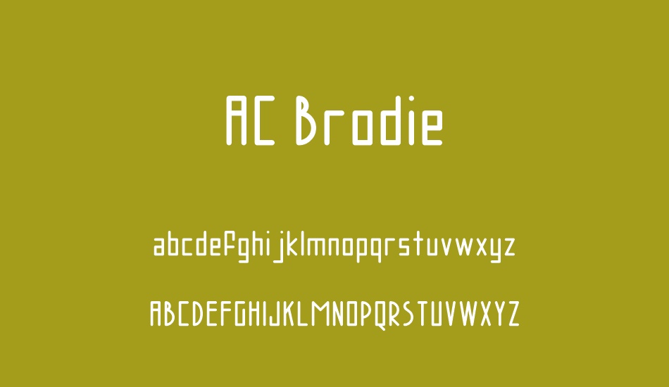 AC Brodie font