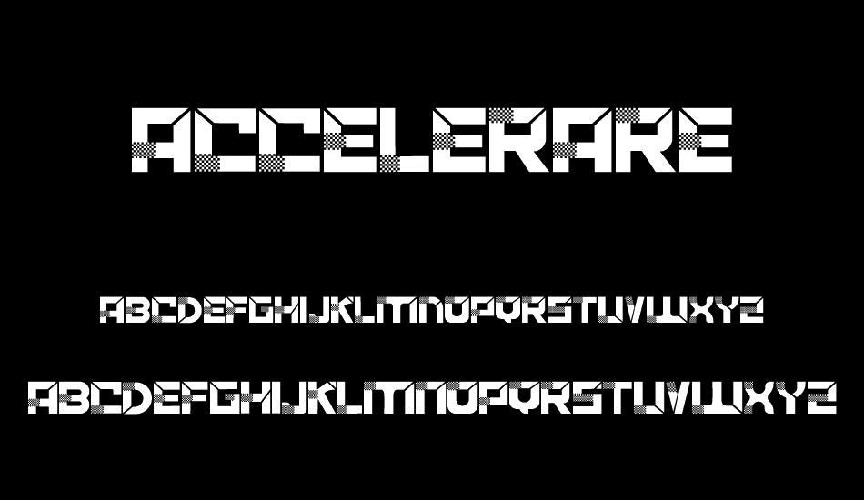 ACCELERARE font