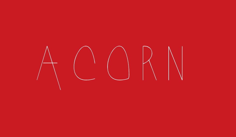 Acorn font big