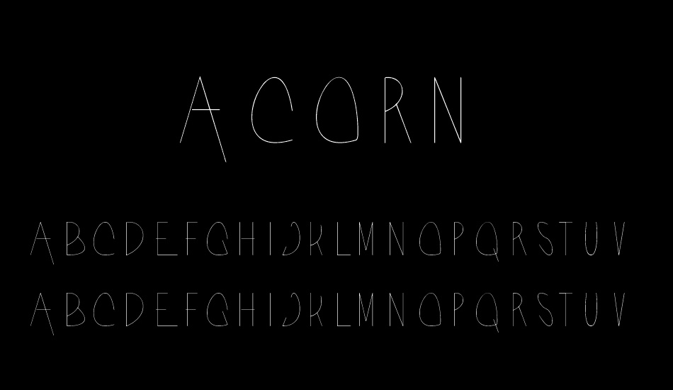 Acorn font