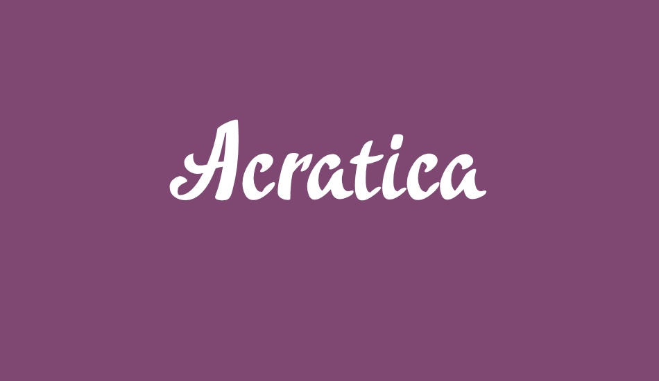 acratica font big