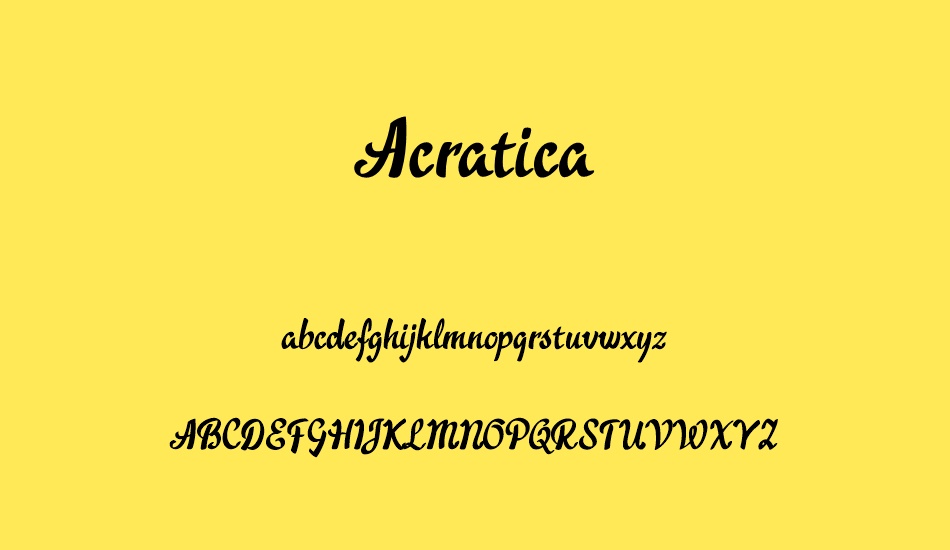 acratica font