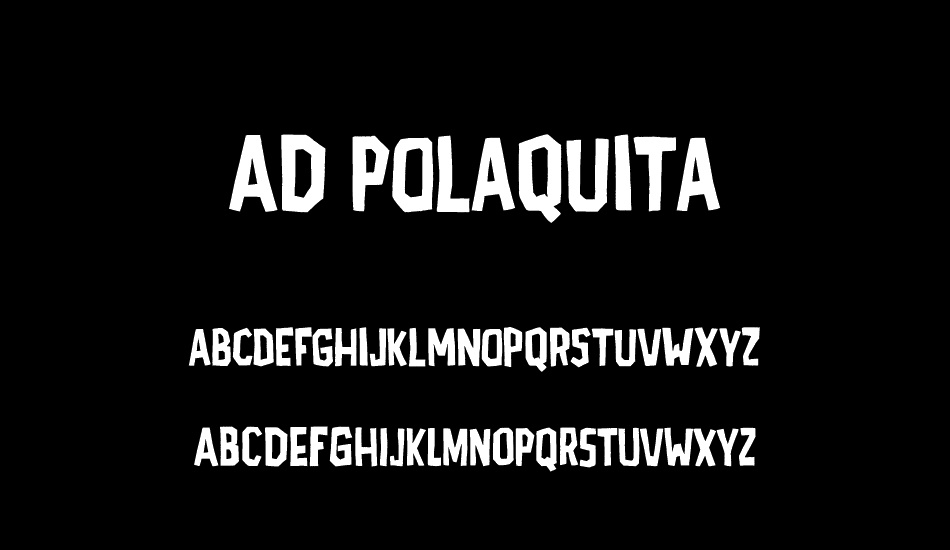 AD Polaquita font