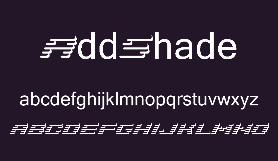 AddShade font