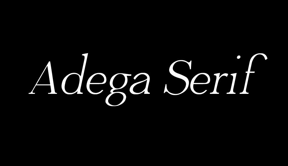 Adega Serif font big