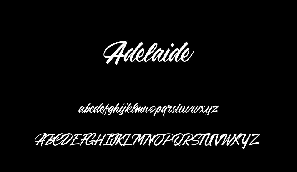 Adelaide font