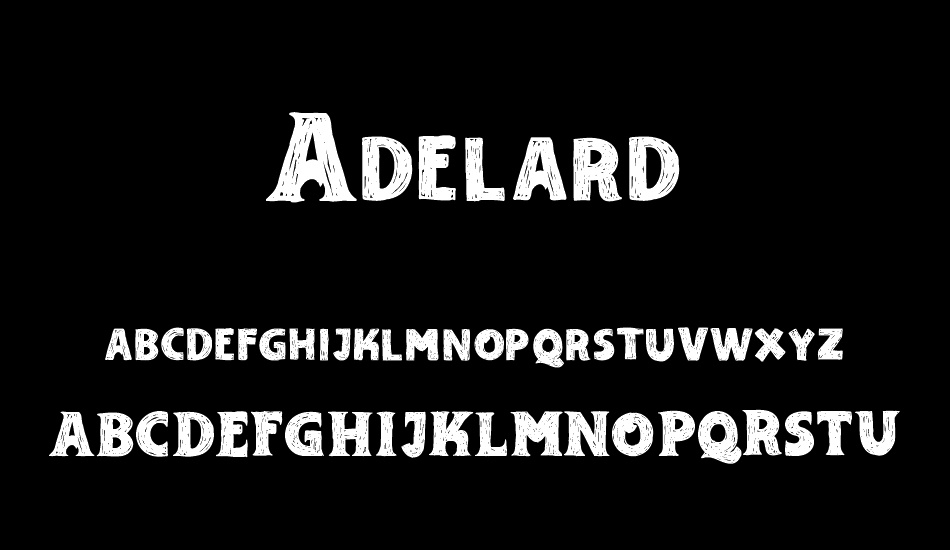 Adelard Demo font