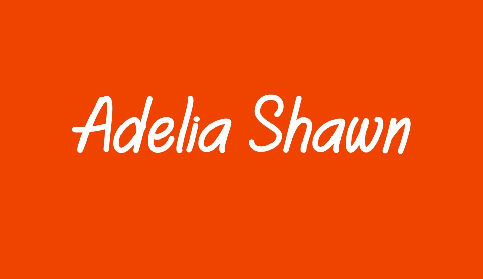 Adelia Shawn font big