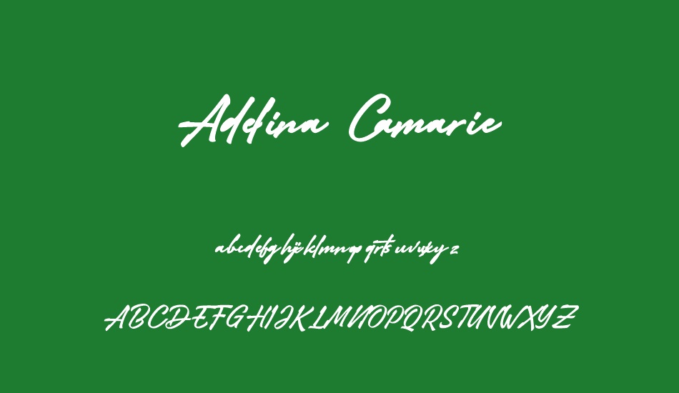 Adelina Camarie font