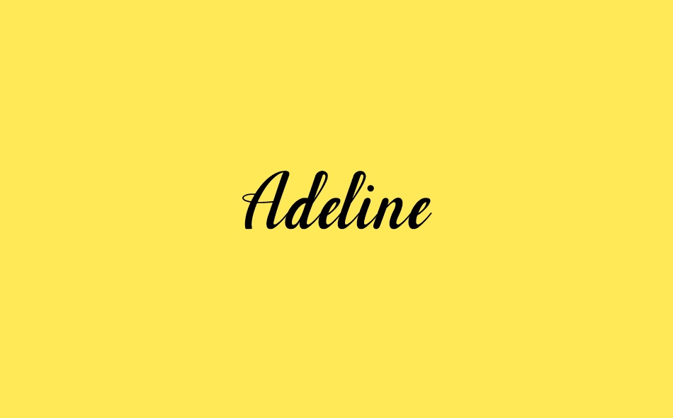 Adeline font big