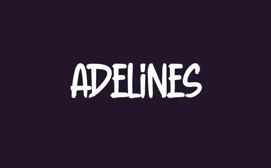 Adelines font big