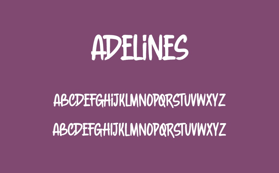 Adelines font