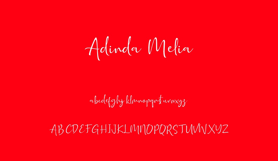 adinda-melia font