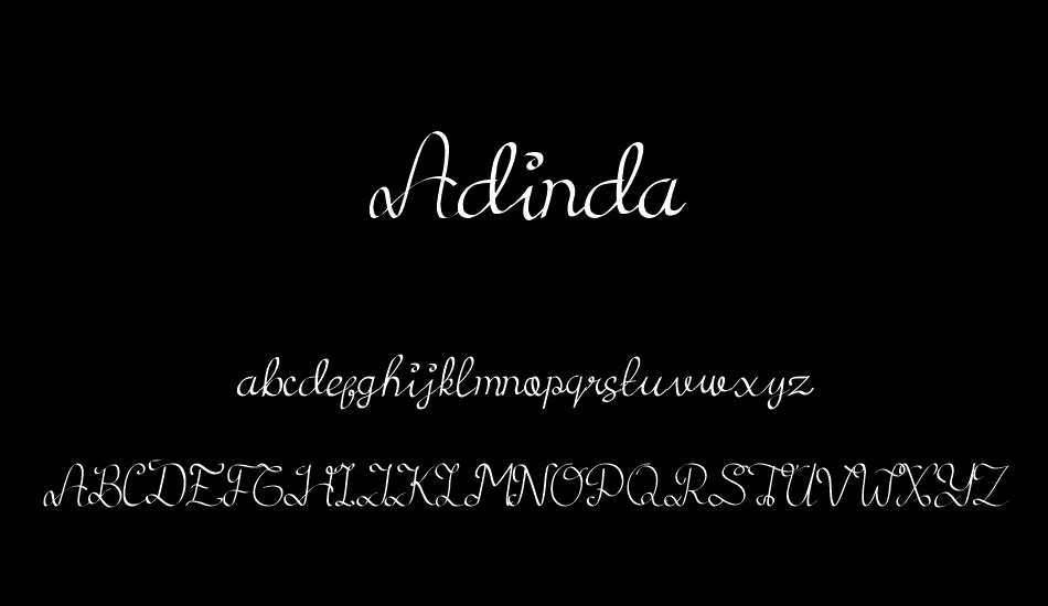 Adinda font