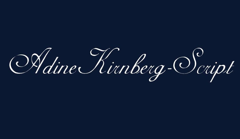 AdineKirnberg-Script font big