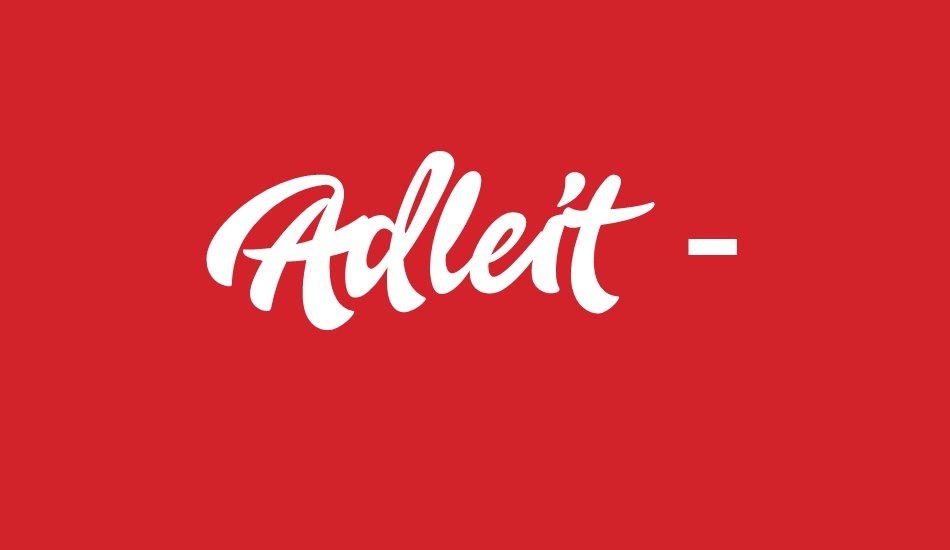 Adleit - Demo font big