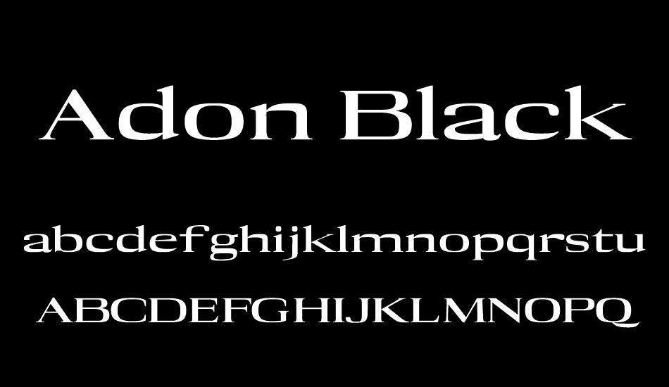 Adon Black font