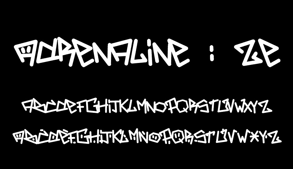 Adrenaline : Zero font