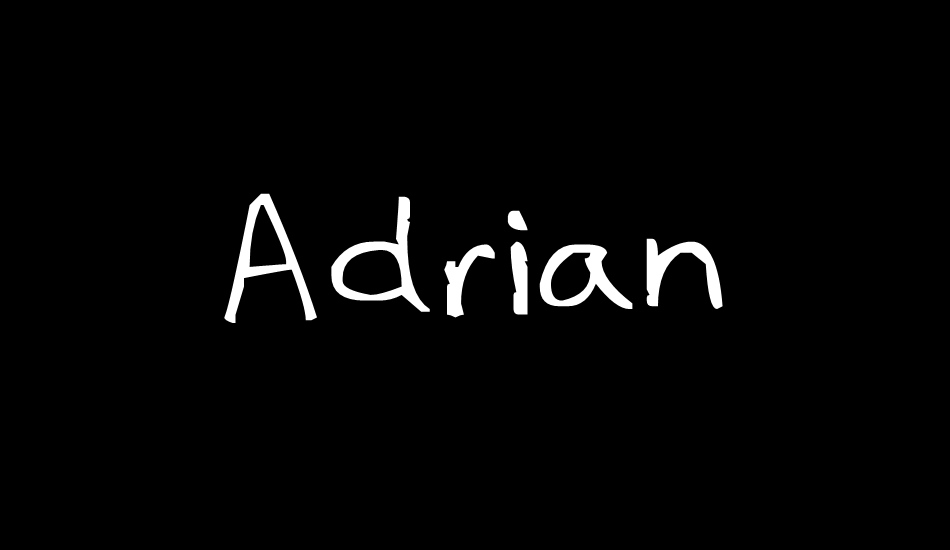 Adrian font big