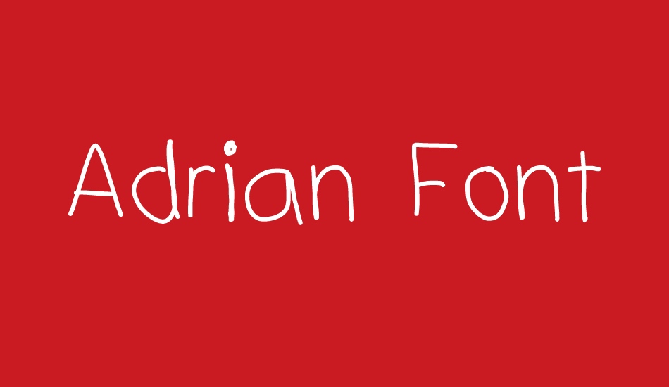 Adrian Font font big