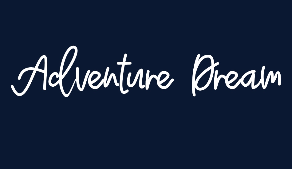 Adventure Dreamer font big