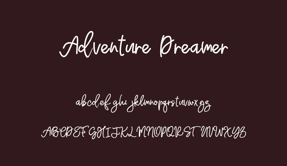 Adventure Dreamer font