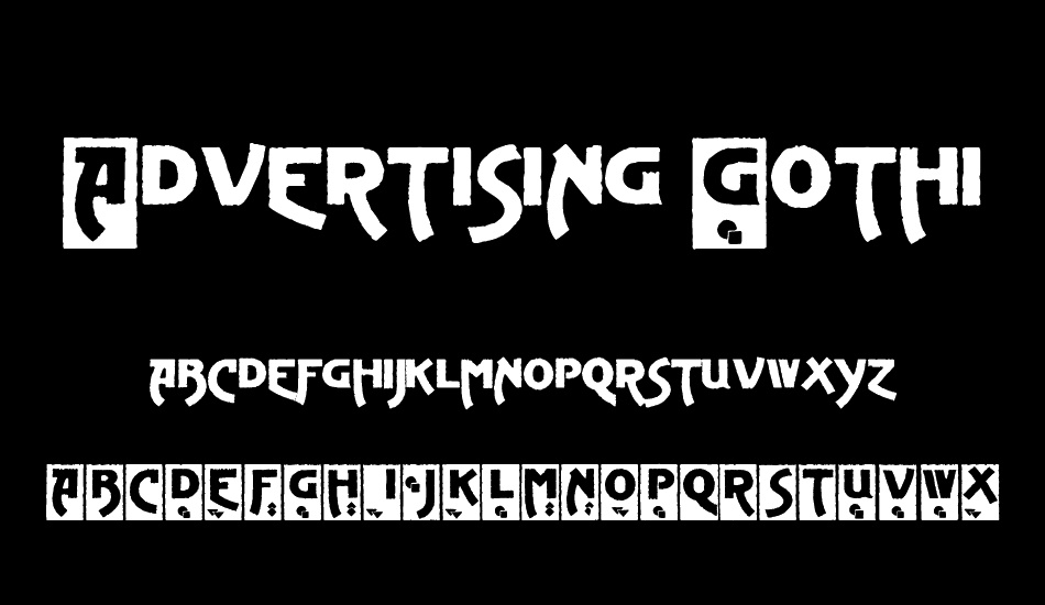 Advertising Gothic Demo font