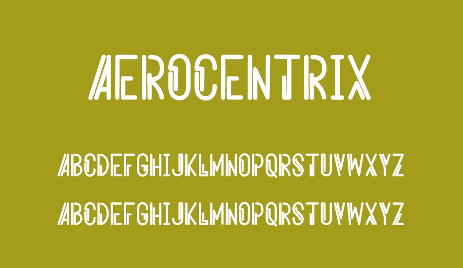 Aerocentrix font