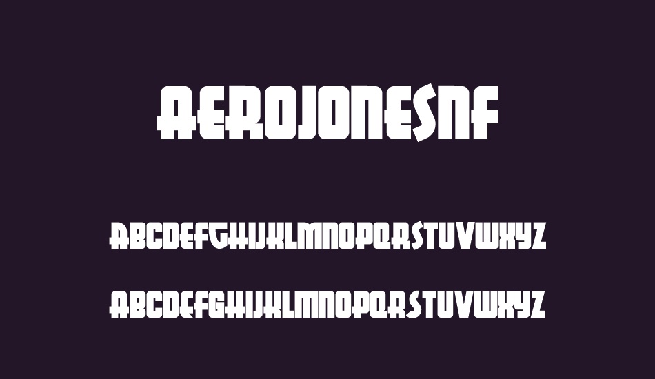 AerojonesNF font