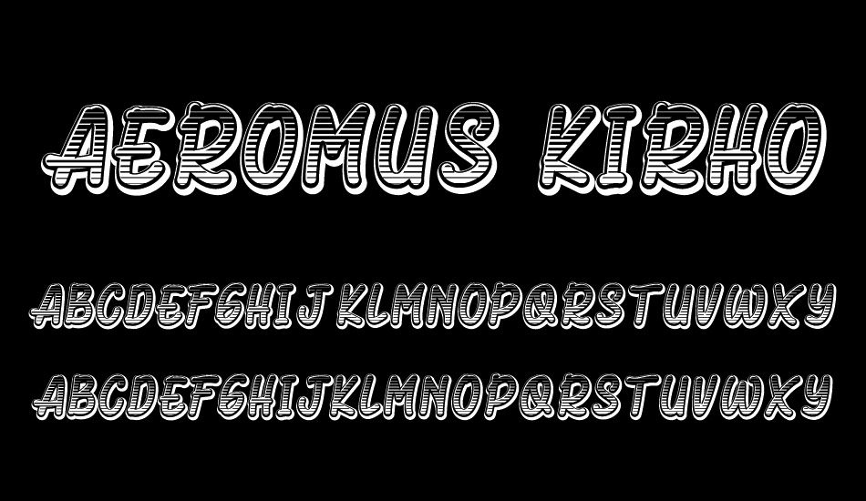 Aeromus Kirho font