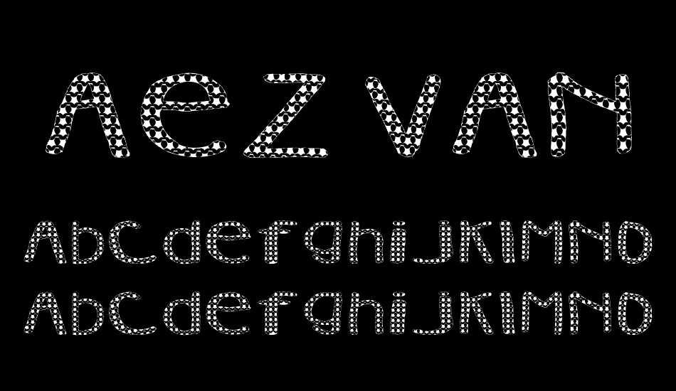 AEZ Vanity font