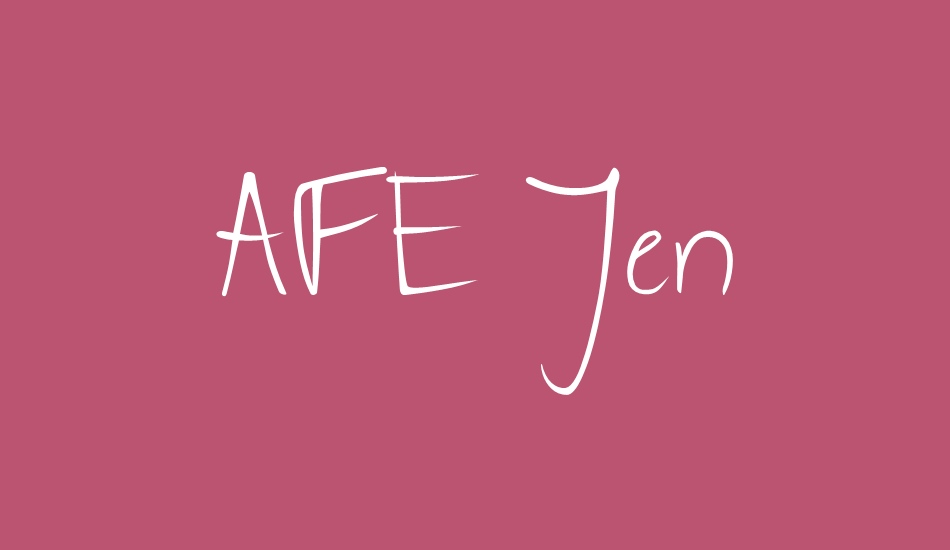 AFE Jen font big