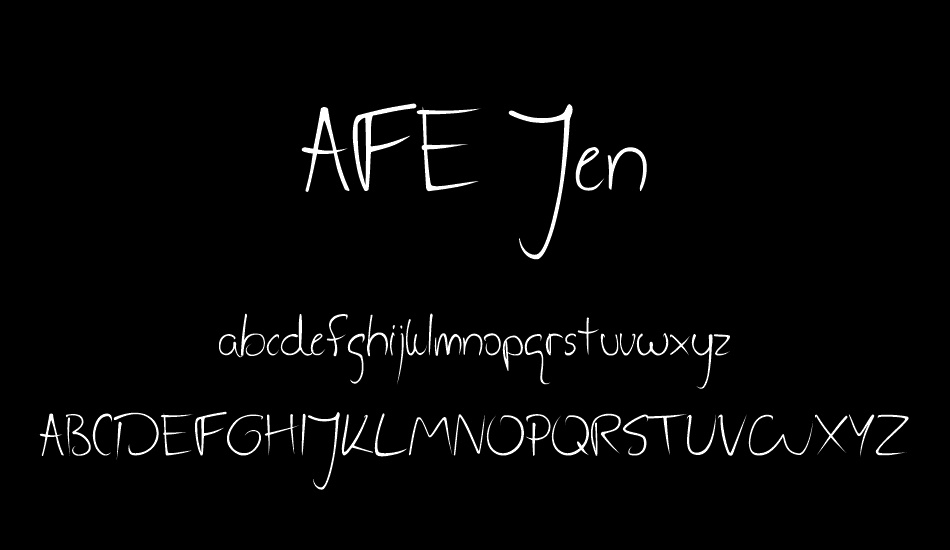 AFE Jen font