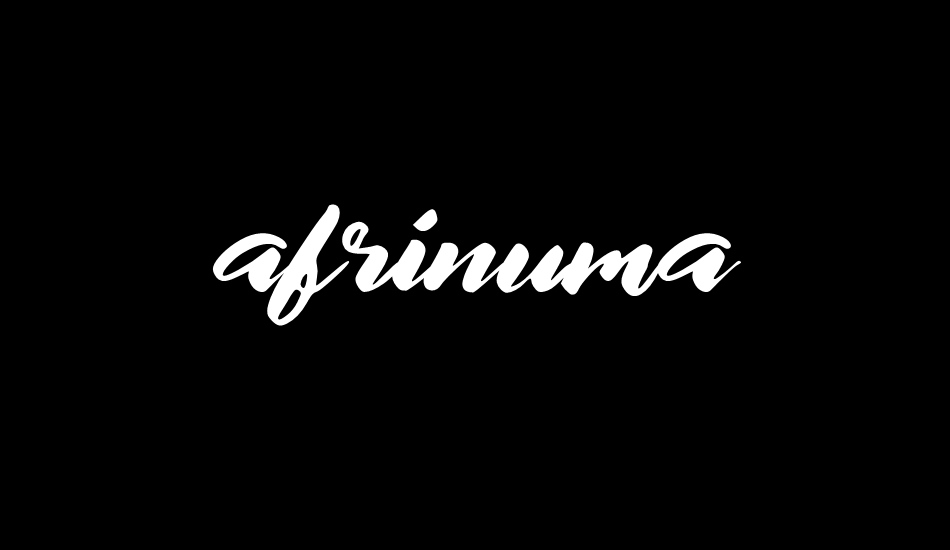 afrinuma font big