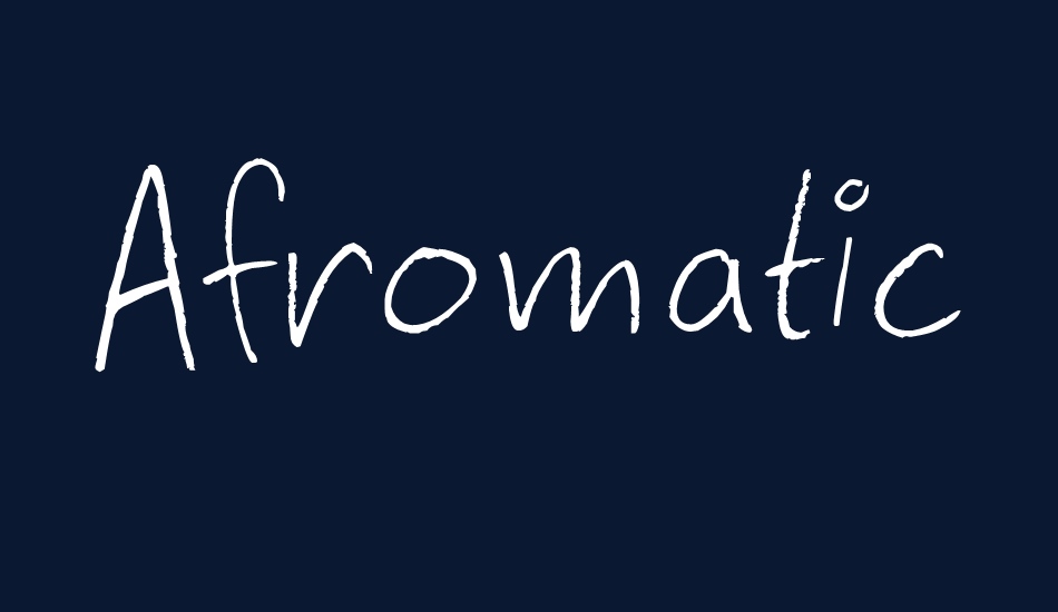 Afromatic font big