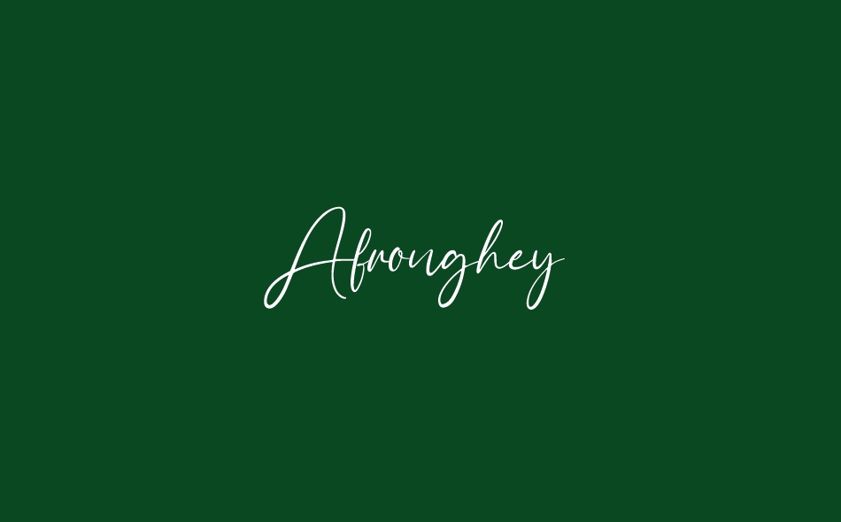 Afronghey font big