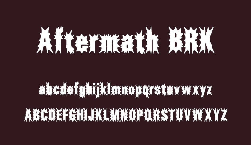 Aftermath BRK font