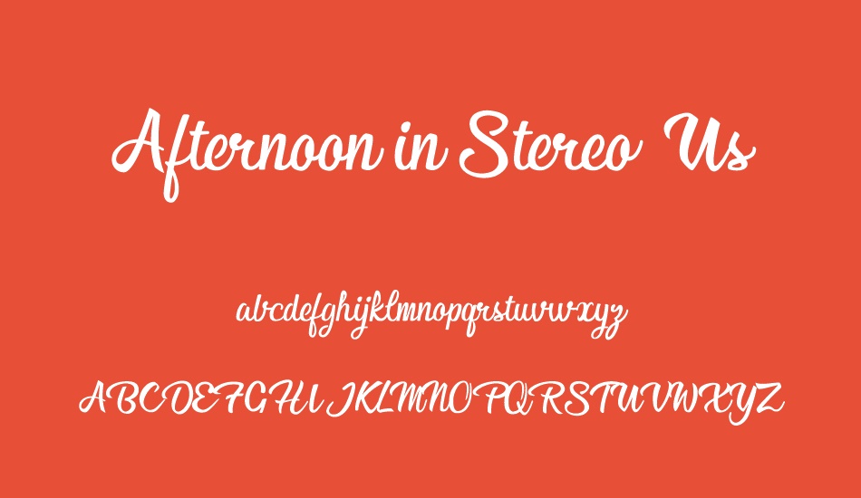 afternoon-in-stereo-personal-us font