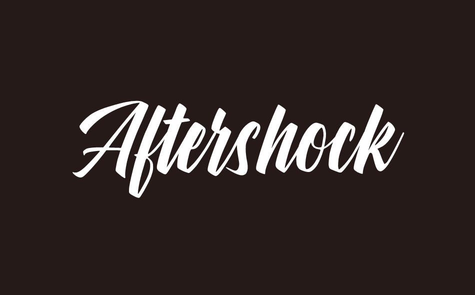 Aftershock font big