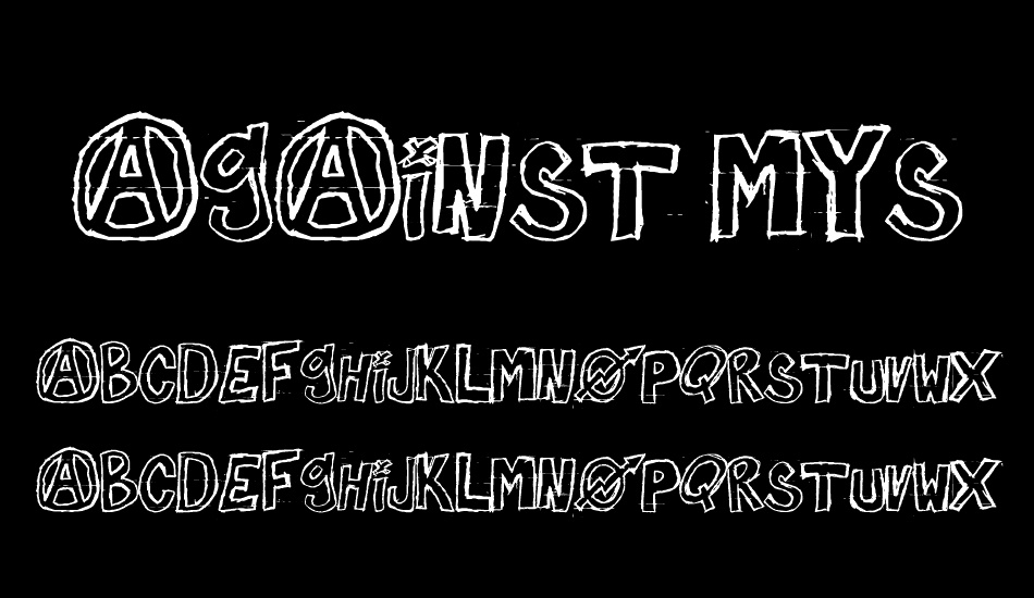 against myself font