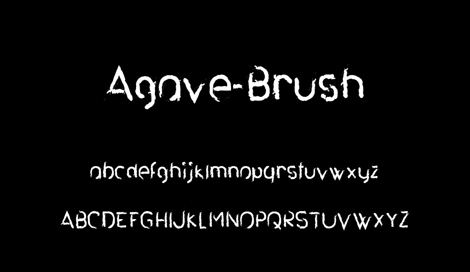 Agave-Brush font