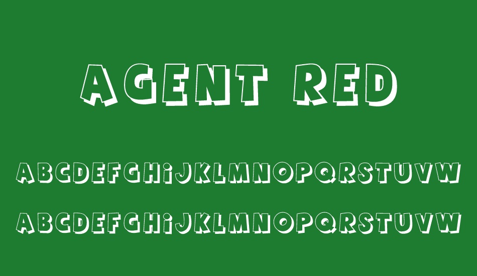 Agent Red font