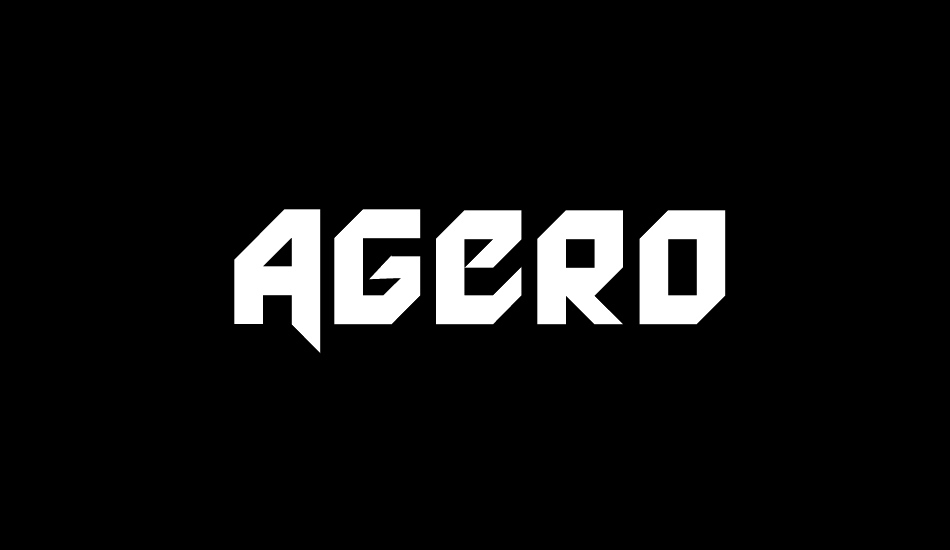 Agero font big