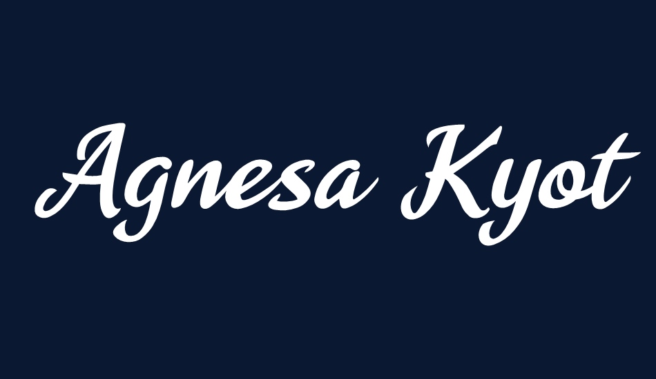 Agnesa Kyoto font big