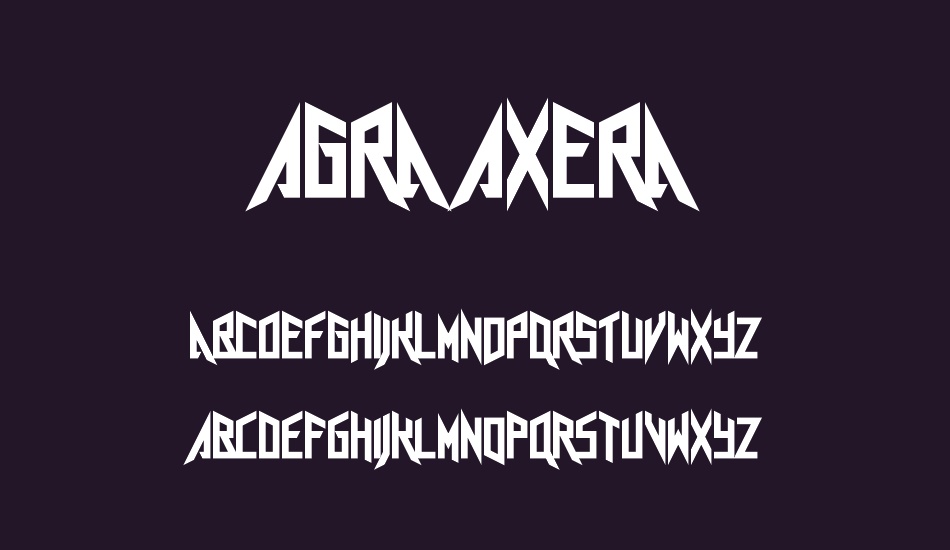 Agra Axera font